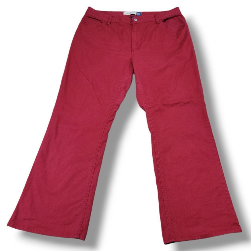 Vintage Gap Jeans Size 16A W36"xL28.5" Women's Red Gap Bootcut Stretch Jeans Y2k